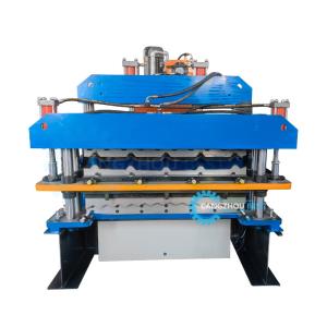 China Corrugated Sheet 380v60hz Roof Tile Roll Forming Machine Chain Driven factory