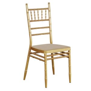 Golden Metal Frame Chiavari Banquet Chair for Restaurants