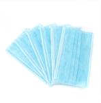Blue 3 Ply Disposable Mask / Non Woven Fabric Face Mask With Adjustable Nose