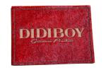 Customized Embossed Leather Patches Panton Color heat burning logo