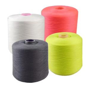 China 40s/2 Dyed 100% Polyester Yarn 40/2 402 High Tenacity Polyester Yarn factory