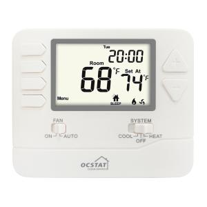 China Riseem Hotel Heat Pump Thermostat / Wire Programmable Water Heater Electric Smart Heating Thermostat factory