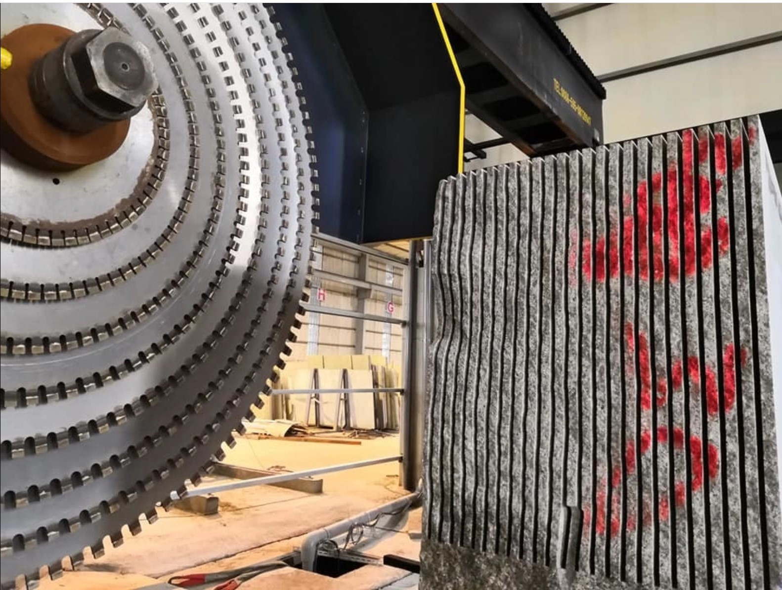 3600mm Stone Bridge Cutting Machine Multi Blades For Granite
