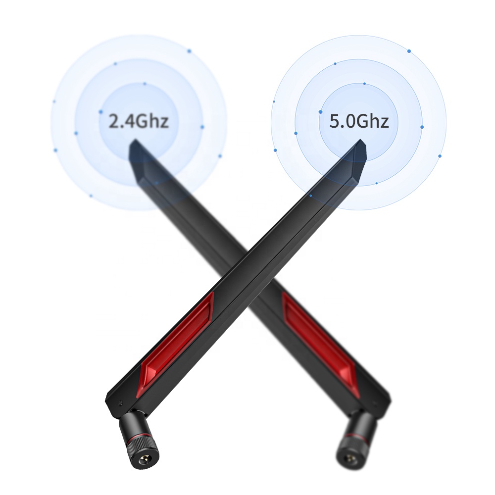 50-100W TPEE Dual Band Wifi Rubber Antenna Paddle Router WiFi Antena for Wide Coverage