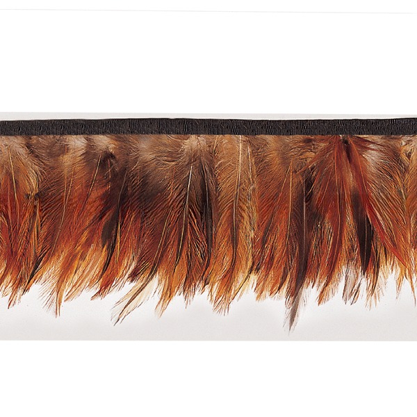 1 Yard/Meter Party Decoration Chicken Feather Fringe With Satin Ribbon Tape