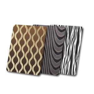 China Embossed Stainless Steel Sheet 2B Finish Hammered Decorative SS Corrugated Sheet factory