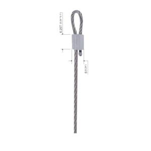 China Cable Loop Die Cast Terminals Galvanized Wire Rope Components YW86028 factory