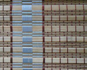 China Elegant Bamboo Vertical Blinds , Roman Outdoor Bamboo Shades Beautiful Pattern factory