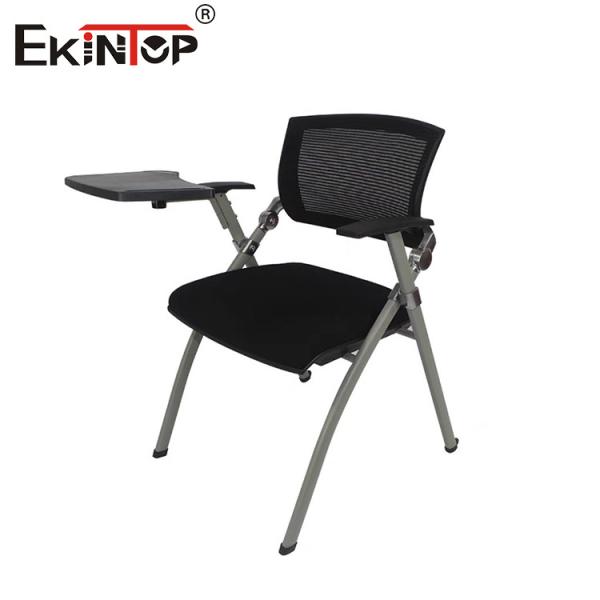 China Black Foldable Metal Leg Training Office Chair In Modern Style factory
