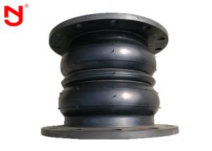 China Galvanized Double Sphere Rubber Expansion Joint With Reinforcing Layer factory