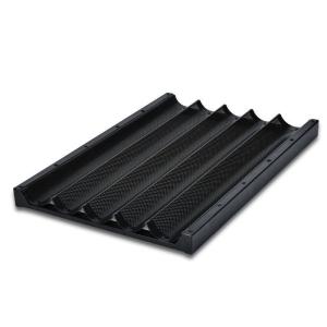 China Customization Shape 5 - 10 Rows Baguette Tray For Aluminum Alloy French Bread Molds factory