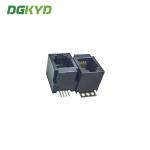 52D Series Single Port 6P6C RJ11 Jack Black Connector DGKYD52D1144IWW6SB3009