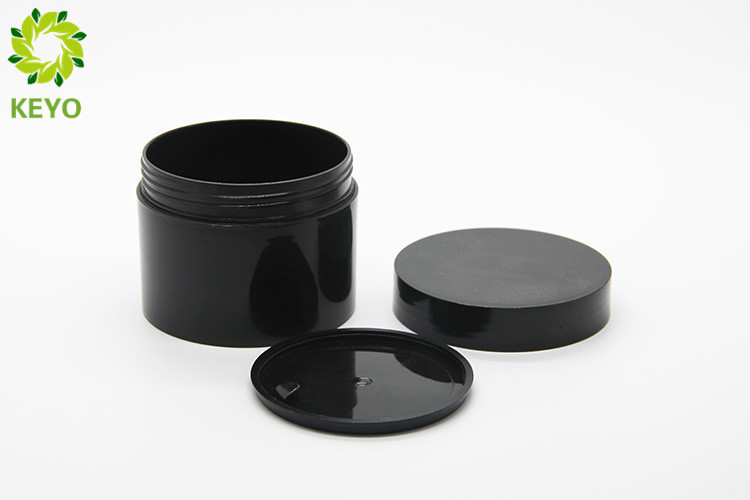 150g Thick Wall Body Butter Jars Round Black PP Plastic Body Polish Containers