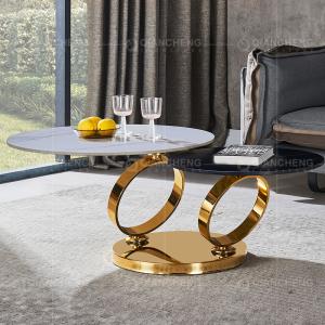 China Extendable 0.17CBM Modern Coffee Table With Glass Top Living Room Furniture factory