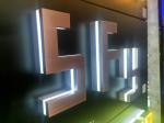 Diy Stainless Steel Shop Metal Logo Led Acrylic Backlit Plate Sign Outdoor