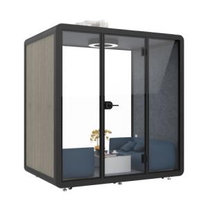 China 2.5mm Aluminum Meeting Pod Silent Booth Office 1200RPM 110M3/H factory