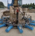 Hydraulic Concrete Pile Cropper Pile Breaker For Excavator Attachment