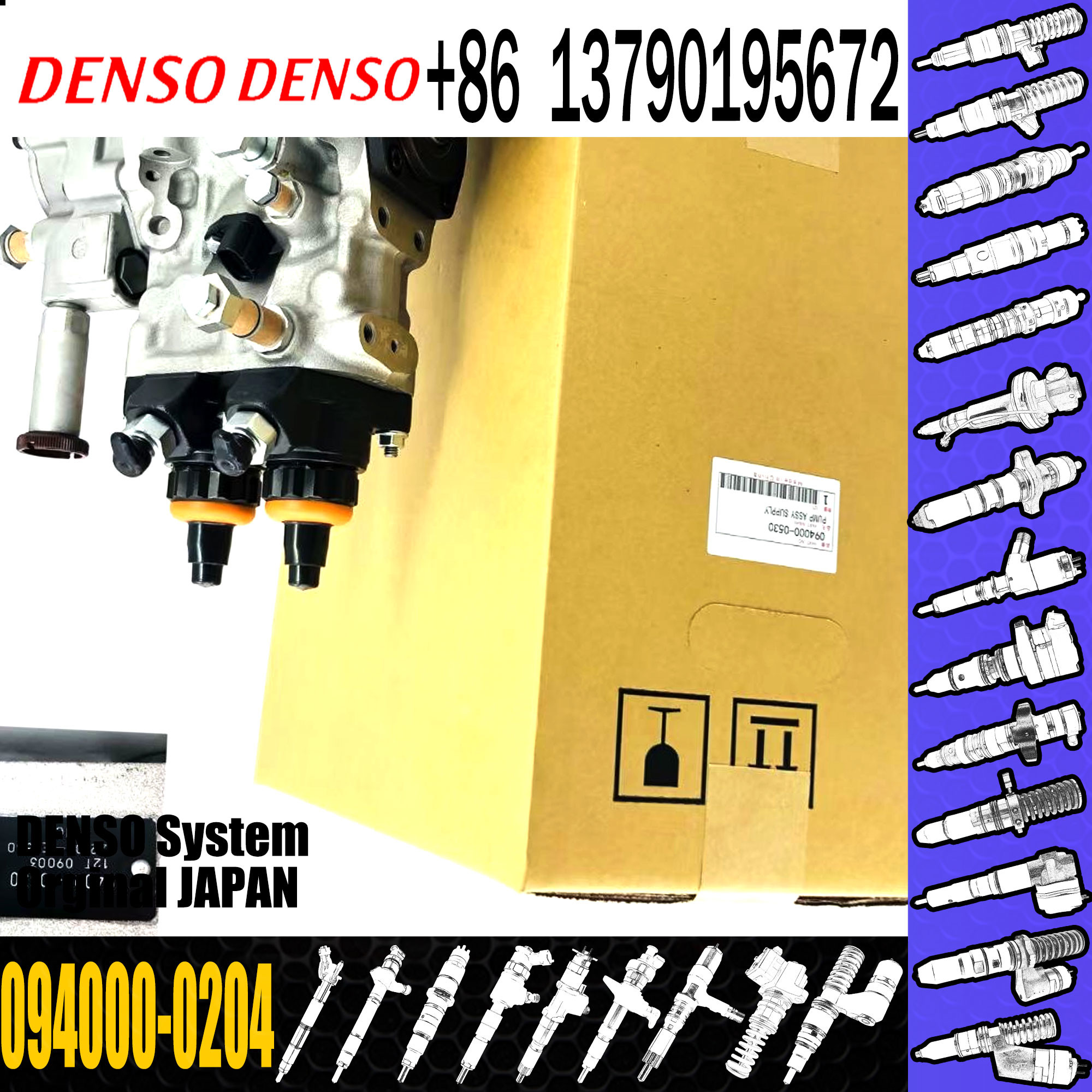 High quality Diesel Fuel Injector Pump 094000-0200 094000-0204 For HINO 22730-1080