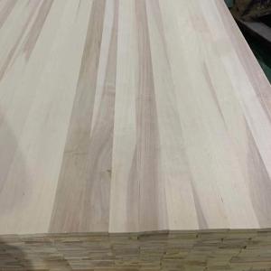 China 18mm Poplar Solid Wood Board for Custom Design Panels 100-1220mm Width Populus spp factory