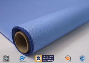 China Double Sides Blue Silicone Coated Fiberglass Cloth Temperature 260℃ factory