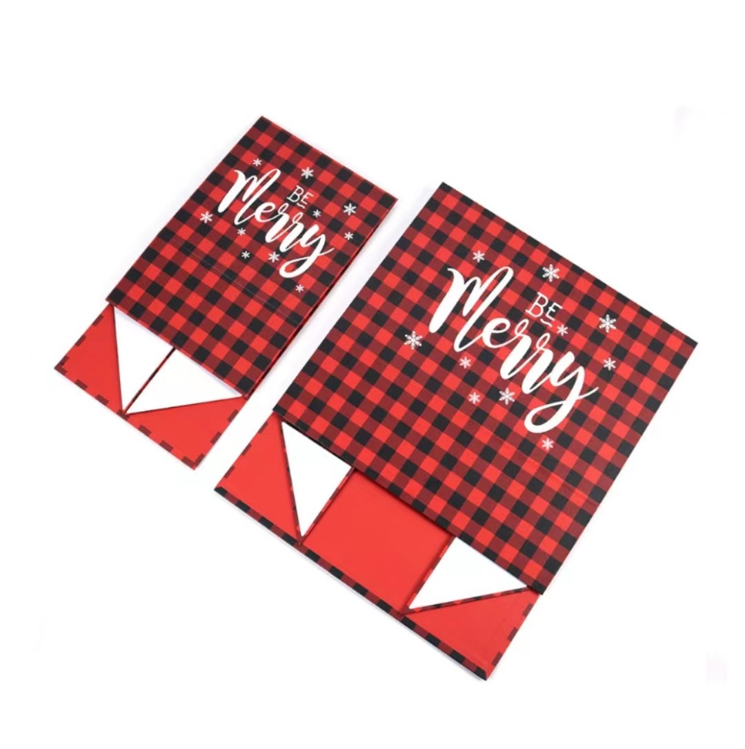 OEM Luxury Design Christmas Gift Packaging Box Folding Magnetic Cardboard Gift Box