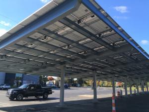 China Dual Use Steel Carports Solar Structures Solar Carport Mounting System factory