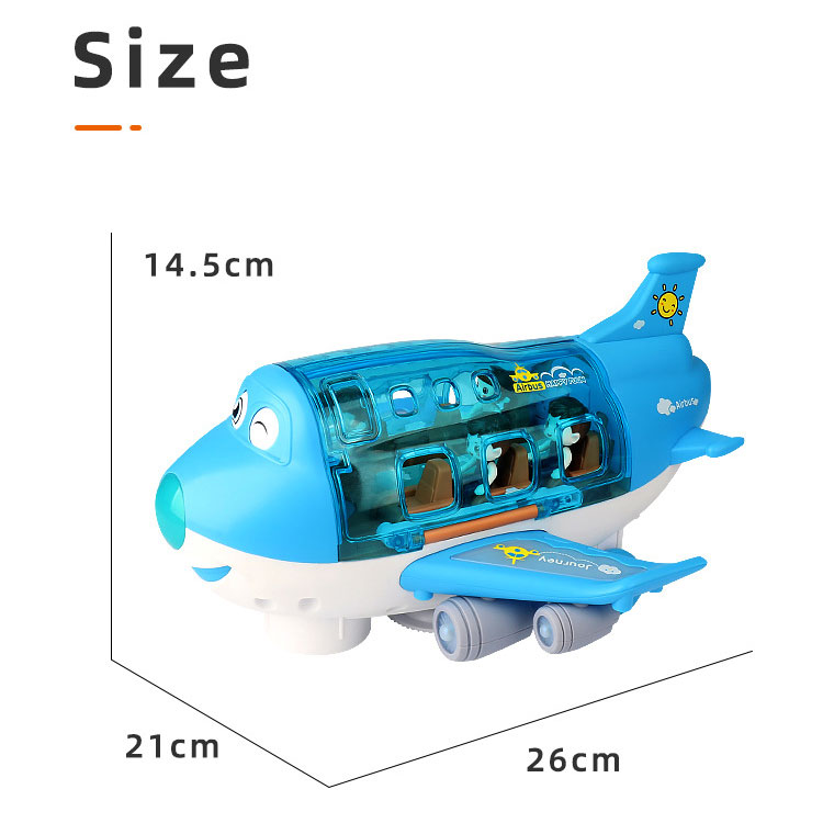 Large Electric Universal Airplane Simulation Model for Kids Items 360 Degree Rotation
