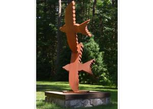 China Animals Birds Style Corten Steel Sculpture , Abstract Corten Steel Architecture factory