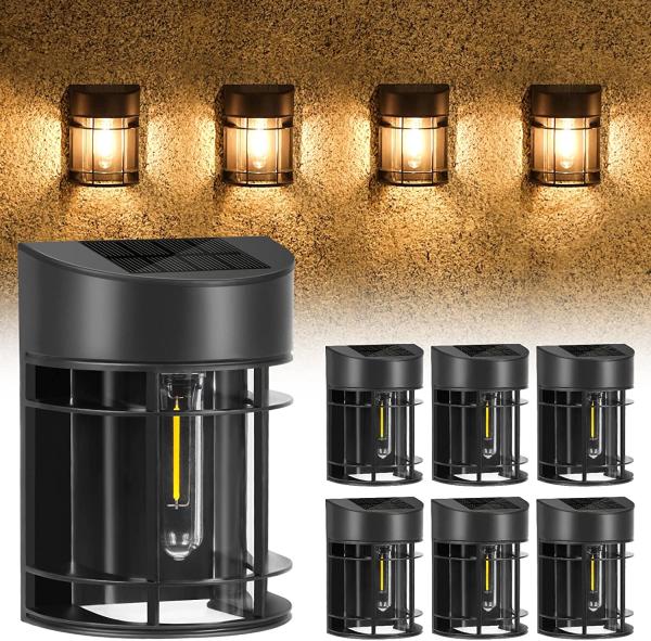 Antique Waterproof Solar Wall Lights Outdoor Garden Lamp For Landscape Courtyard