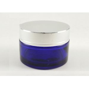 China Skin Care Glass Cosmetic Cream Jar , Empty Glass Cream Containers on sale