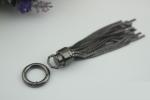 High quality modern design tassel custom zinc alloy gunmetal colors 115 mm