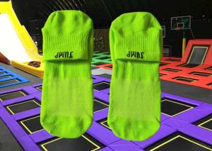 China Anti - Slip Trampoline Socks , Anti Slip Floor Socks , Custom Logo Bounce Socks factory