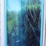 Clear Adhesive PE Plastic Glass Protective Film For Glass Or Mirror Surface