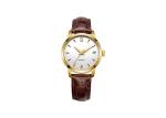 IP Gold Stainless Steel Automatic Watch With Transparent Back Screw SS Crown
