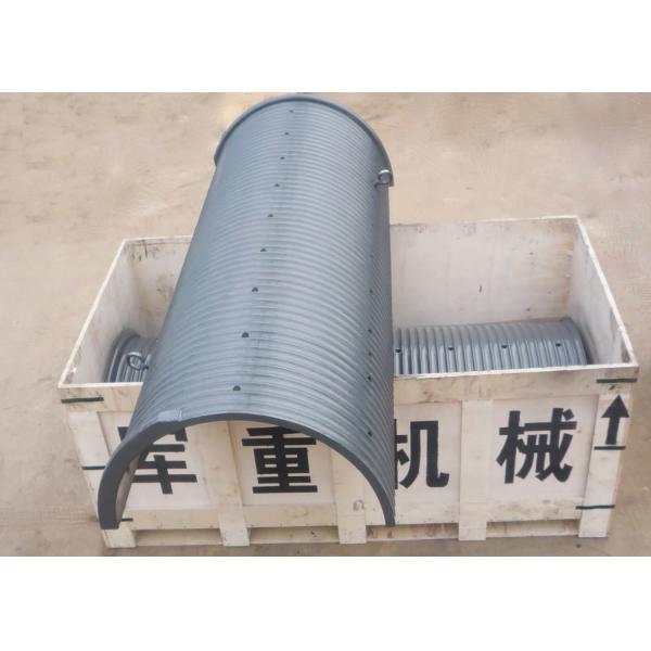 China 800mm Diameter Lebus Grooved Drum Sleeves  High Polymer Gray factory