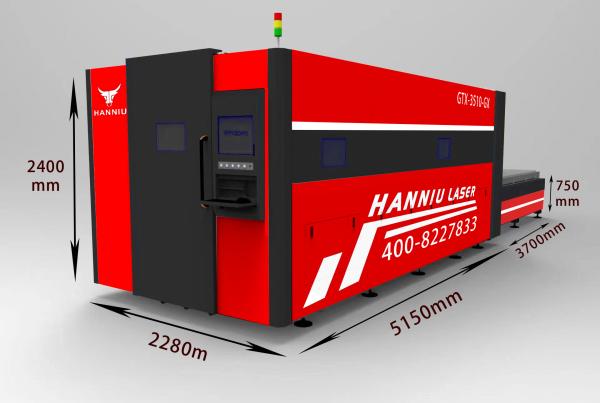 Large Surrounding Exchange Platform Fiber Laser Cutting Machine For Metal 3000W