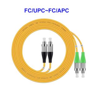 China FC UPC FC APC Fiber Optic Pigtail , Single Mode Dual Core Fiber Jumper Cables factory