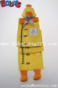China Hang Baby Yellow Duck Height Measurement Plush Animal Growth Chart factory