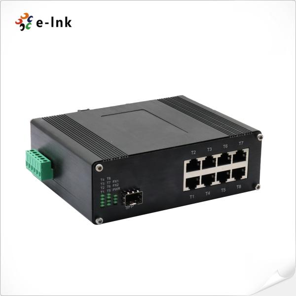 China Industrial 8-Port 10/100/1000T 802.3bt PoE + 1-Port 100/1000Base-X Ethernet Switch Supports Full/Half-duplex, Auto-negotiation, Auto MDI/MDIX factory