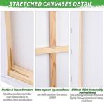 60x90cm Large Stretched Canvas Board Acid Free Cotton Primed Stretched Canvases
