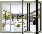 EPDM External Aluminum Folding Doors 12A Glass 75mm Depth