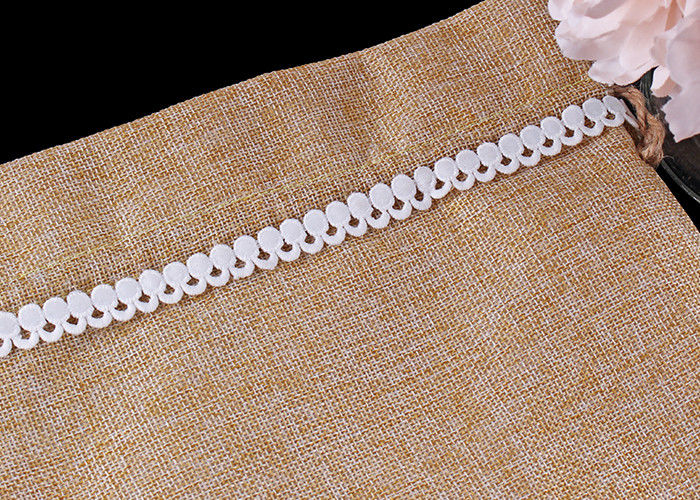 French Venice Guipure Water Soluble Lace Poly Milk Chemical Trims High Fastness