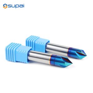 Tungsten Carbide 4 Flutes Chamfer End Mill CNC Cutting Tools