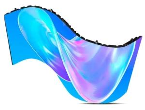 China Indoor P4 Flexible LED Display Screen 240x120mm Module Front Service For Creative Design factory