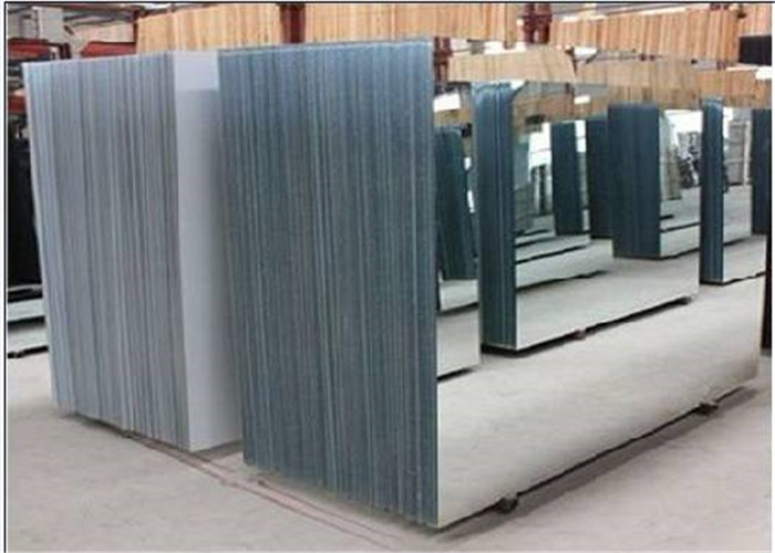 Bathroom Colored Mirror Glass 3mm - 8mm Thickness Shape Customized For Hotel