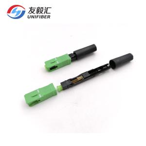 China Low Insertion Loss FTTH SC APC Fiber Optic Fast Connectors 10pcs/pack factory
