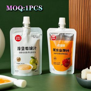 Eco Packaging Custom Plastic Liquid Recyclable Spout Pouch Drink Juice Squeeze