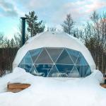 Five Star Geodesic Dome Tent Outdoor Glamping Igloo House Winter Domo Hotel