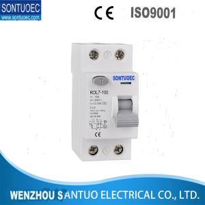China RDL7-100 Double Pole RCCB 30ma , Electrical Residual Circuit Breaker factory