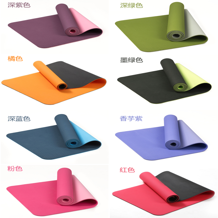 Outdoor Indoor Rubber Sports Flooring , TPE Yoga Sport Mat OEM Service
